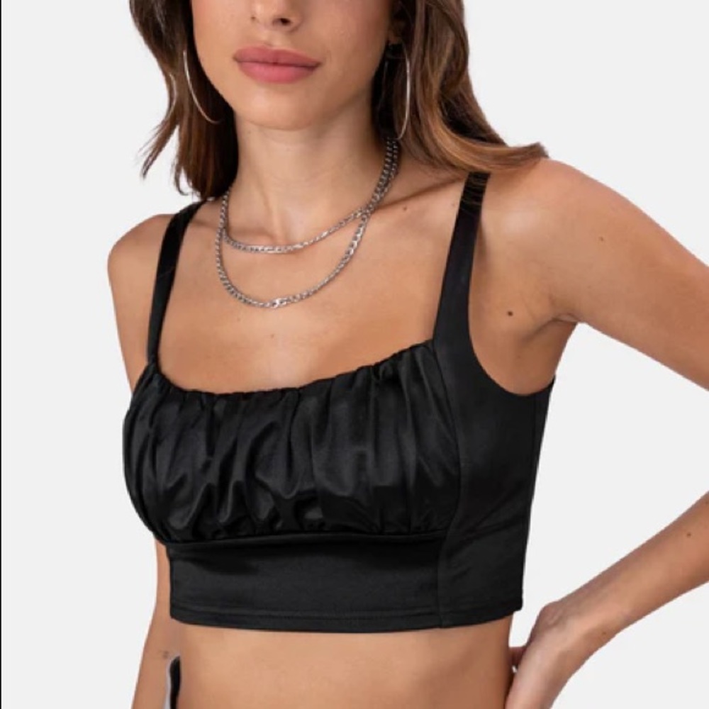 Adika Satin Crop Top